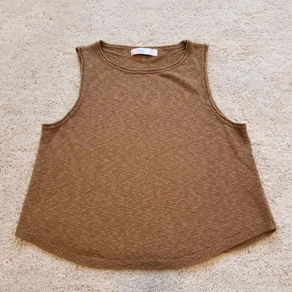 Free People Adelaide Sweater Set Candied Walnut Combo Size L Tank & Pants Set - Picture 4 of 16